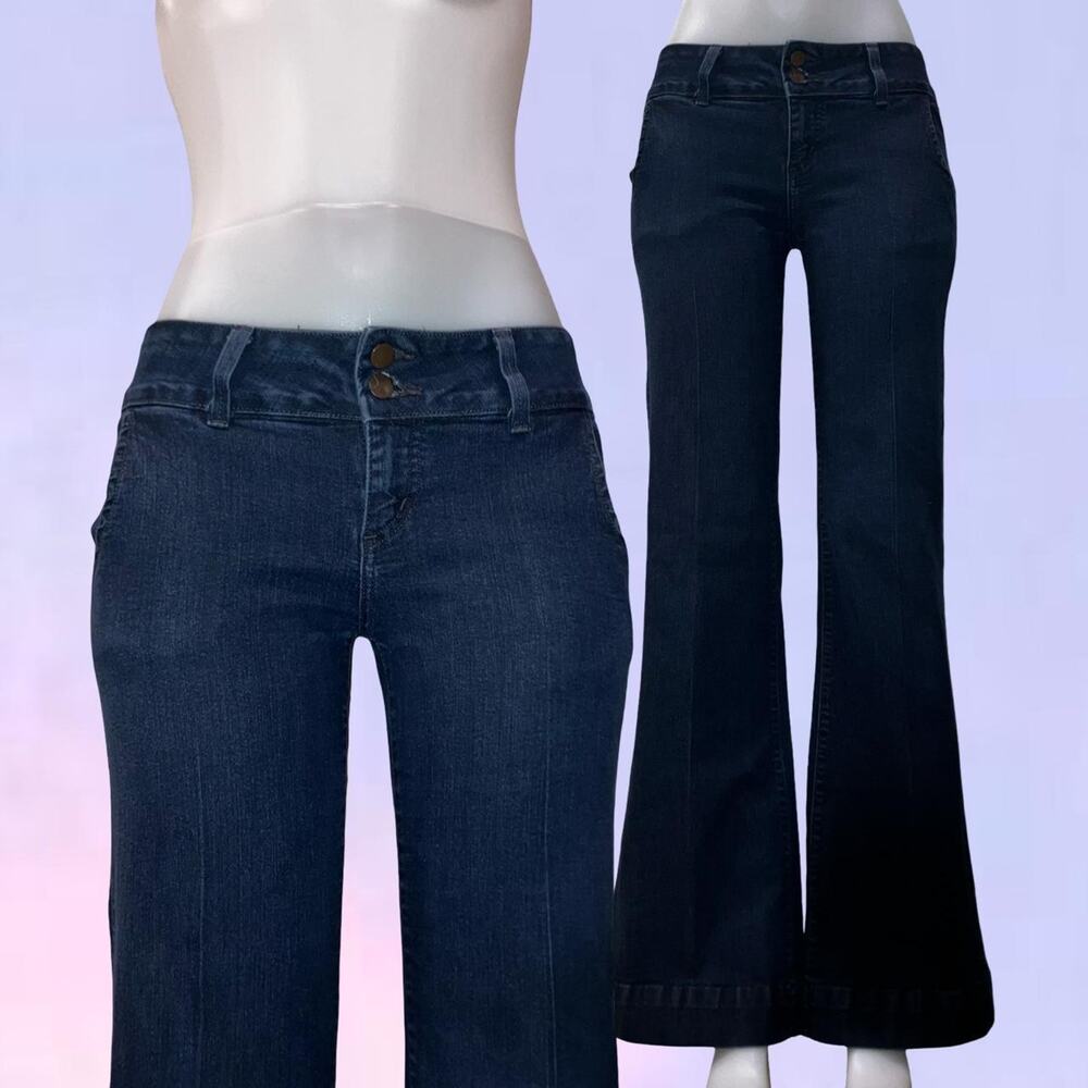 Vintage 90s y2k pipers closet low rise flare jeans